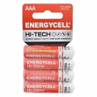 Батарейки солевые Energycell HI-TECH 1.5V R03 AAA (EN24HT-S4 R03) 4 шт. в пленке