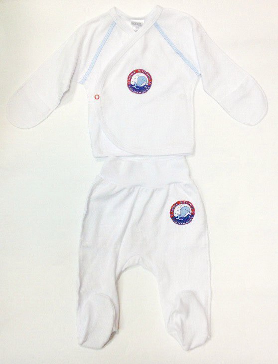 Комплект (сорочечка + повзунки) "Ажур" для хлопчика (18077-88 + 14085-88), Garden baby (Гарден Бебі)