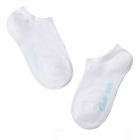 Дитячі бавовняні шкарпетки Active, ультракороткі, однотонні, білі (17С-63СП), Conte Kids