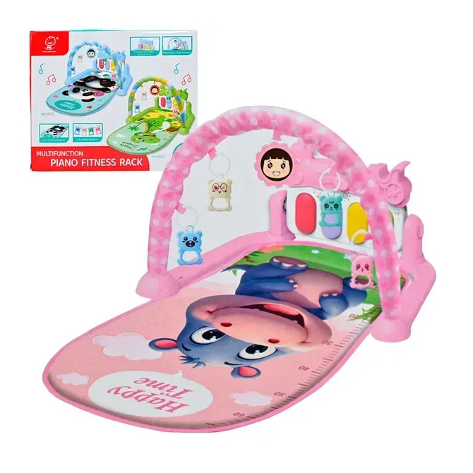 Игровой развивающий коврик со светом и звуком для девочки 999/