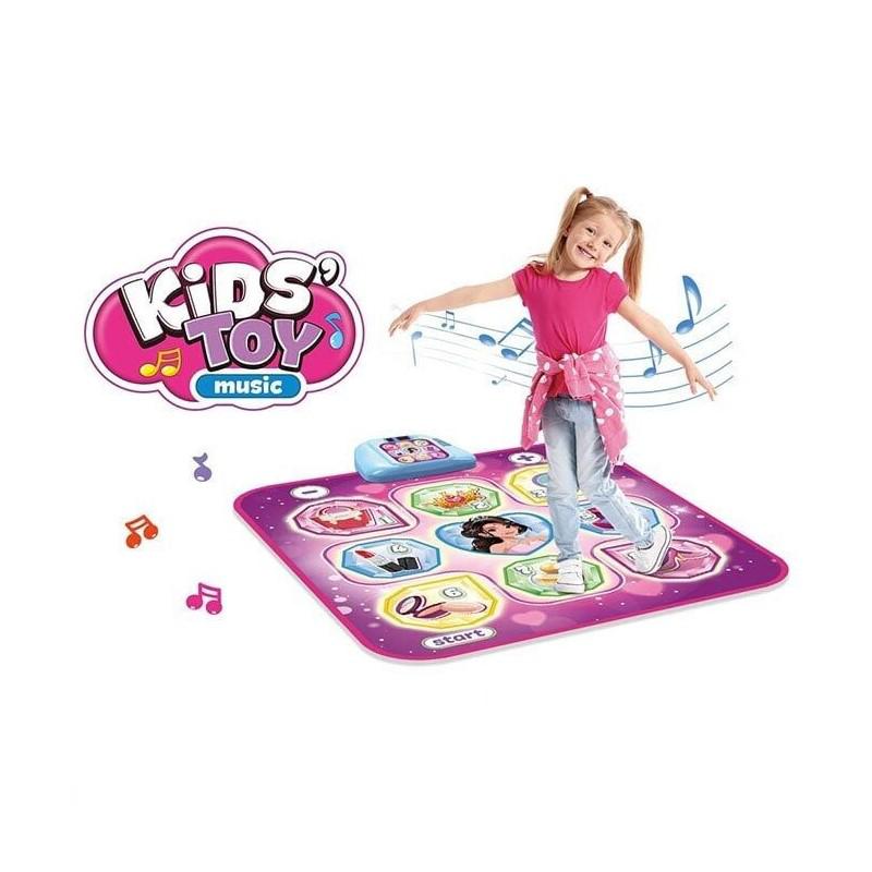 Дитячий танцювальний килимок 666-17 (80x95 см): з підсвічуванням, 6 рівнями та регулюванням гучності