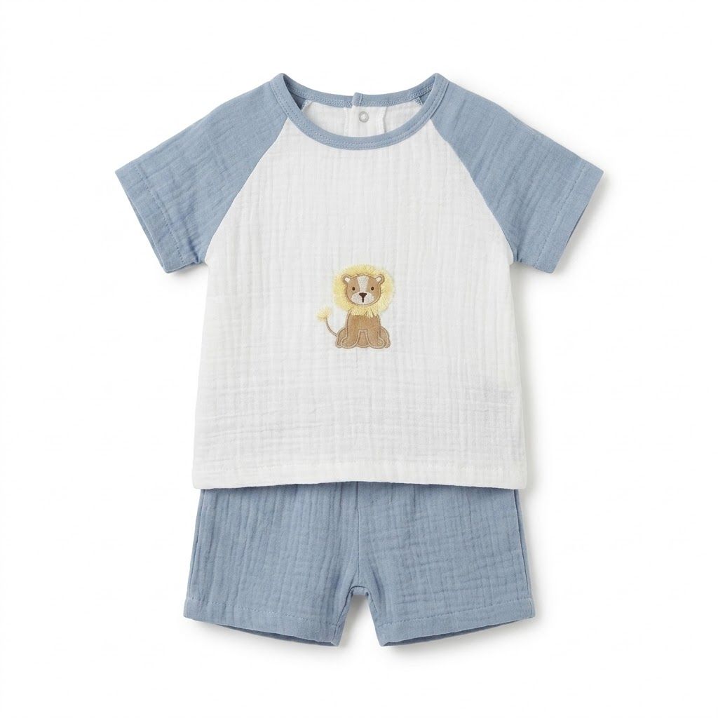 Костюм для хлопчика, блакитний (6656), Nanon baby