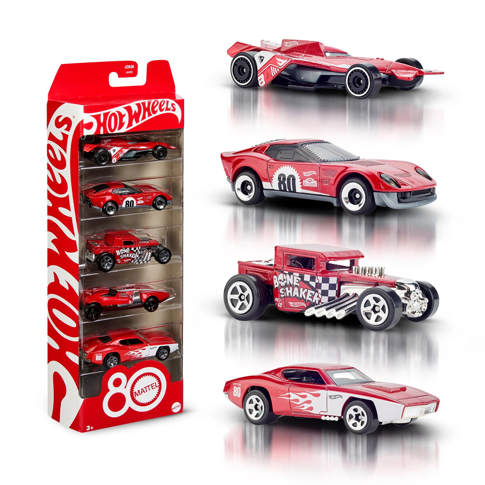 Ігровий набір автомобілів Hot Wheels 80 YEARS JGK08, Hot Wheels