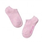 Дитячі бавовняні шкарпетки Active, ультракороткі, однотонні, рожеві (17С-63СП), Conte Kids