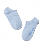 Детские хлопчатобумажные носки Active, ультракороткие, однотонные, голубые (17С-63СП), Conte Kids
