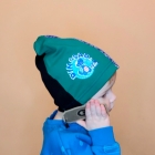 Детская демисезонная шапочка для мальчика "Адам", DemboHouse (ДембоХаус)
