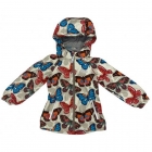 Детская демисезонная куртка для девочки, бабочки (ES-15), JOIKS