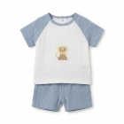 Костюм для хлопчика, блакитний (6656), Nanon baby
