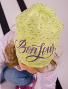 Детская демисезонная шапочка для девочки "Хеди", DemboHouse (ДембоХаус)