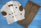 Детский комплект для мальчика (брюки+рубашка+пиджак) 6643, Cool (Турция).