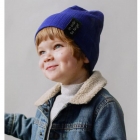 Детская демисезонная шапка для мальчика Кристоф, синяя, DemboHouse (ДембоХаус)