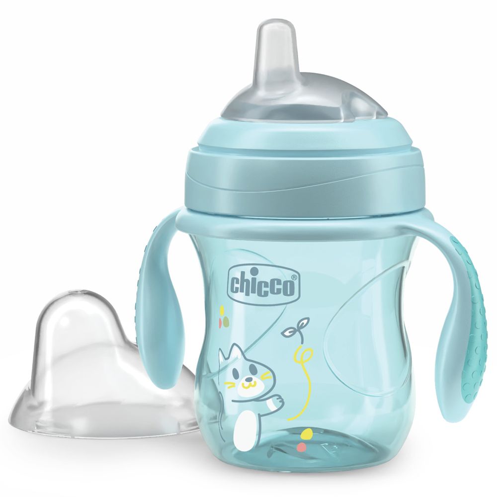 Дитячий поїльник - непроливайка Transition Cup, 200 мл, 4м+, блакитний (06911.25), Chicco