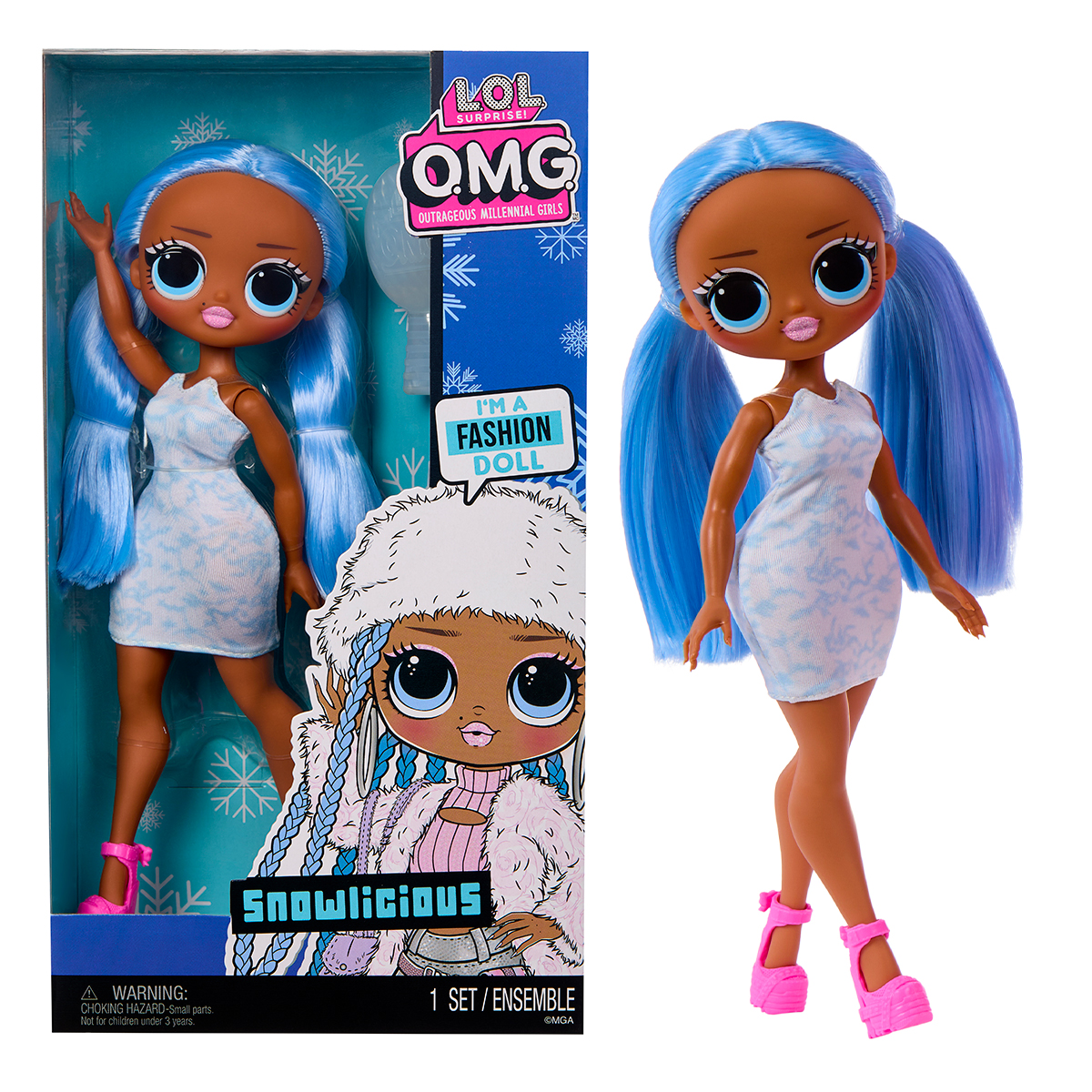 Игровой набор с куклой L.O.L. Surprise! серии OPP O.M.G. – Сноулишес (989899), ЛОЛ