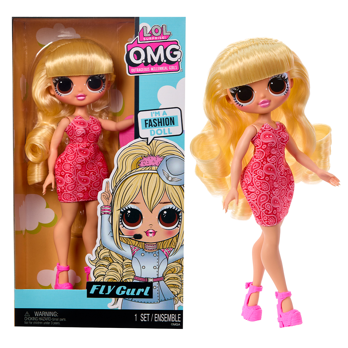 Ігровий набір із лялькою LOL Surprise! серії OPP OMG - Стюардеса (989905), ЛОЛ
