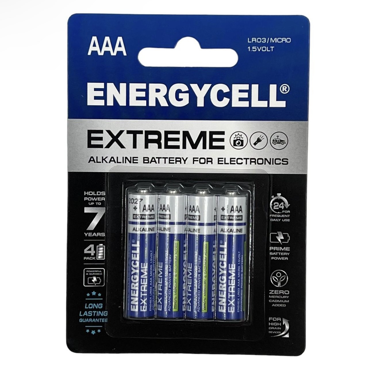 Батарейка лужна Energycell Extreme EN15EX-B4 1.5V LR6 AA4, АА, Alkaline, 1.5V, блістер 4 шт