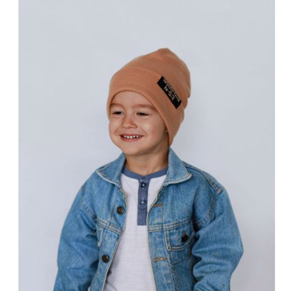Дитяча шапка демісезонна для хлопчика Ежен, беж, DemboHouse (ДембоХаус)
