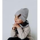 Комплект (шапка+снуд) для мальчика Клеманс, серый, DemboHouse (ДембоХаус).