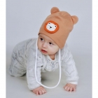 Детская демисезонная шапочка для мальчика Паскаль, беж, DemboHouse (ДембоХаус)