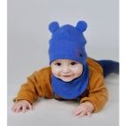Детский демисезонный комплект (шапка+манишка) для мальчика Тристан, синий, DemboHouse (ДембоХаус)
