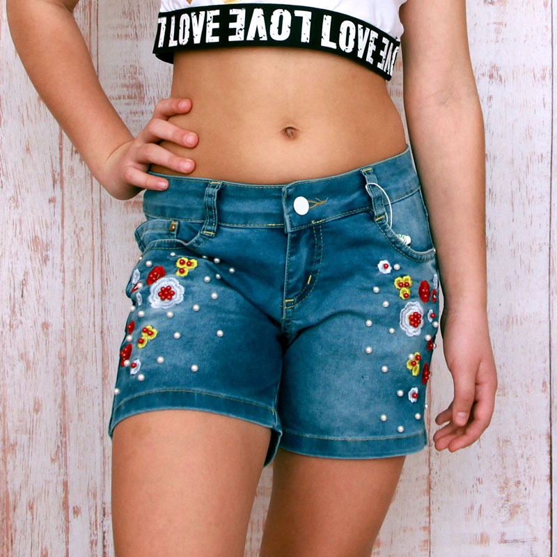 Дитячі джинсові шорти для дівчинки (54-0254), Avino