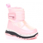 Зимові дитячі чоботи - дутики для дівчинки, рожеві D1004, D1005, Apawwa