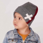 Детская демисезонная шапочка "Антуан" для мальчика, серая, DemboHouse (ДембоХаус)