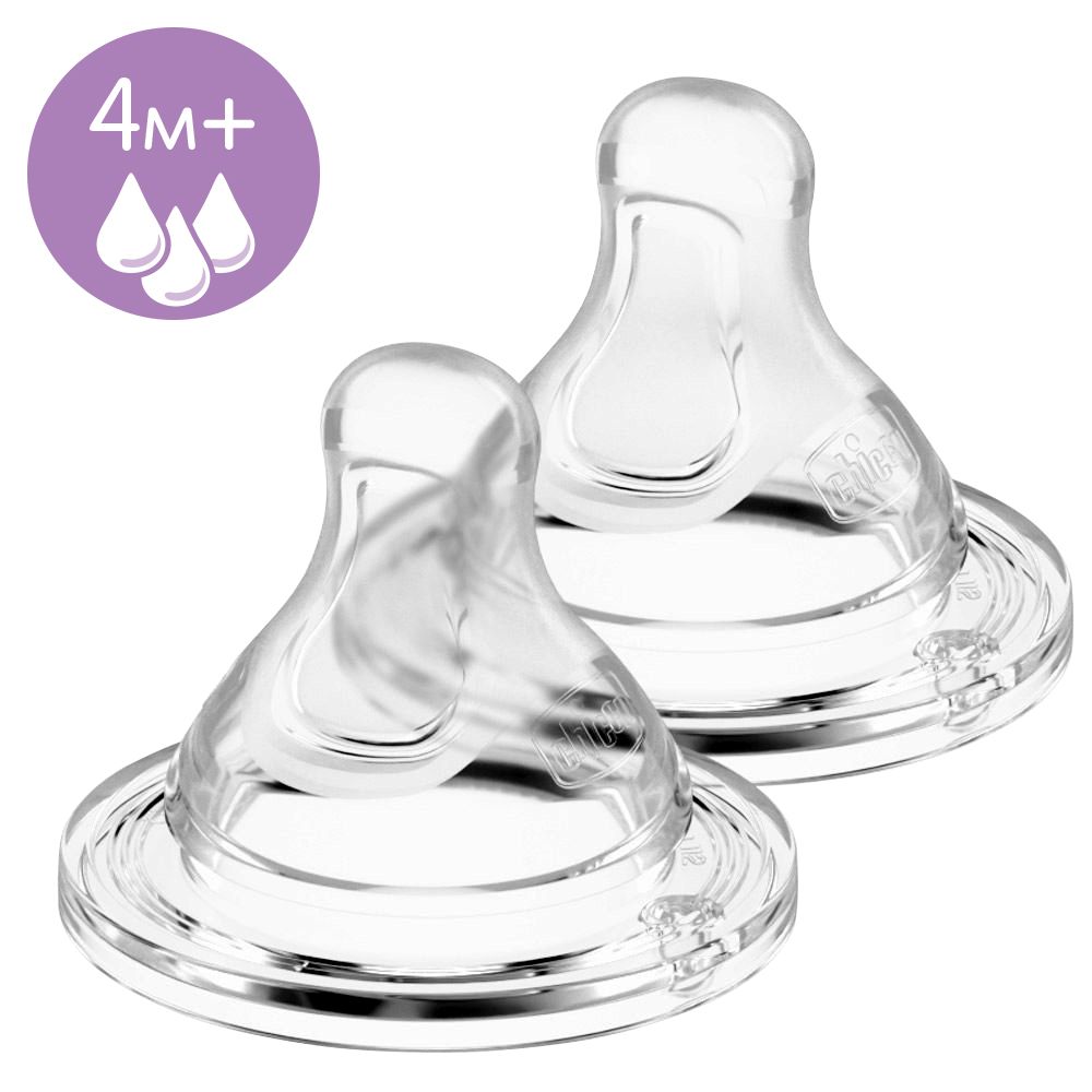 Соска Physio, силікон, швидкий потік, 4м+, 2 шт. (20335.00), Chicco