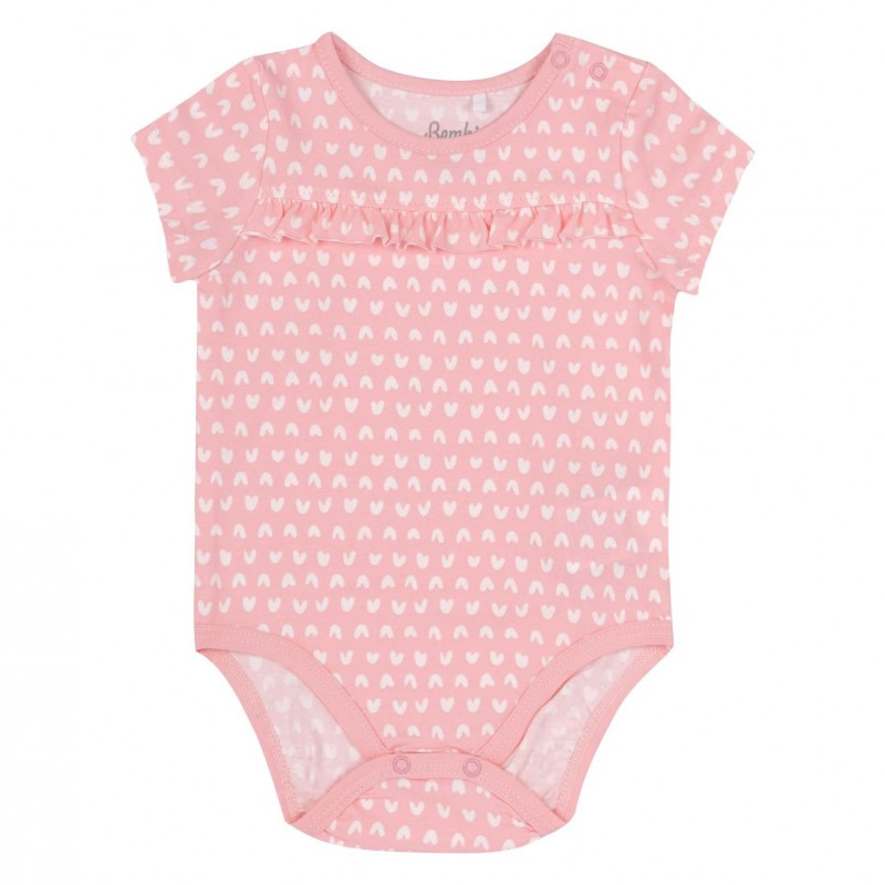 Дитяче боді-футболка для дівчинки, рожеве (БД182), Бембі