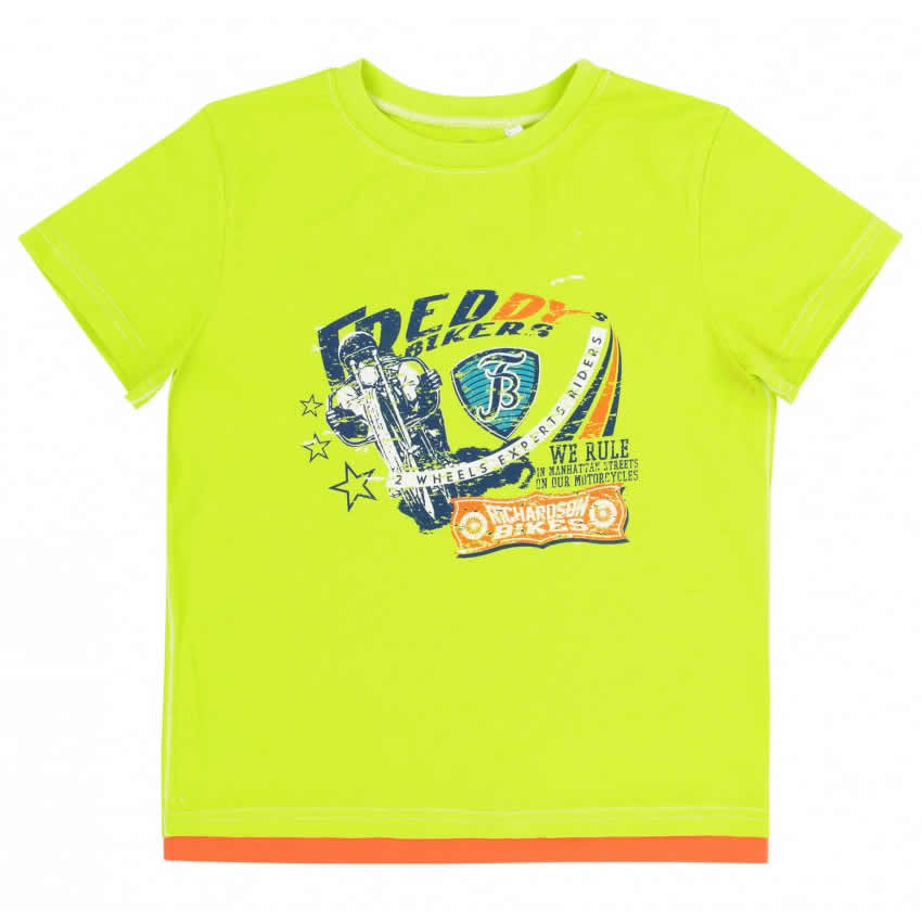 Детская футболка для мальчика Need for speed, салатовая (ФБ696), Бемби