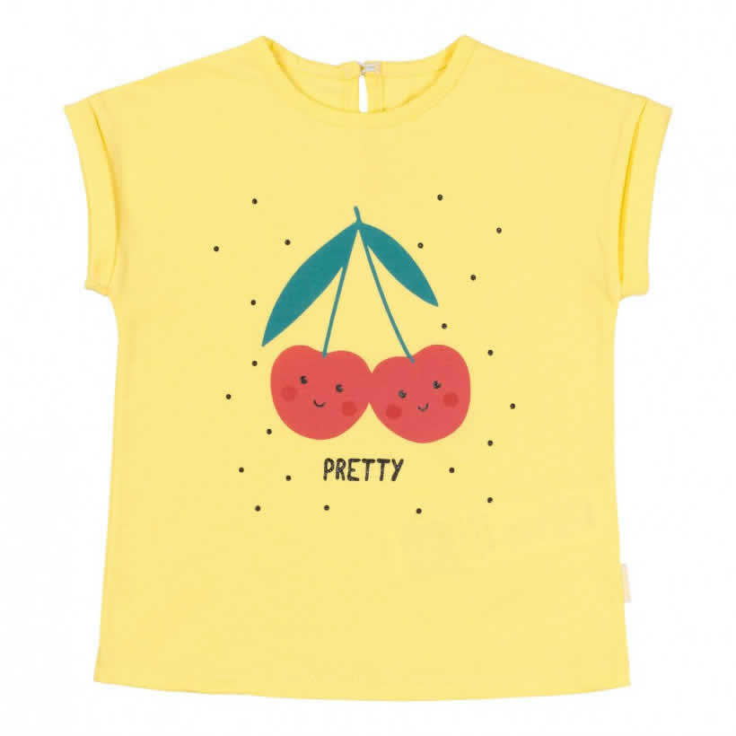 Детская футболка для девочек Sweet summer day, желтая (ФБ700), Бемби