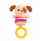 Мягкая игрушка с кольцом прорезывателем собачка (8512), Baby team