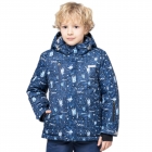 Детская зимняя куртка для мальчика, короны темно-синяя (Z504-20 куртка, Z506-202), Libellule (Baby Line)