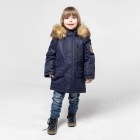 Дитячий зимовий термопарка для хлопчика, темно-синя (Z521-20 / 1), Libellule (Baby Line)