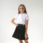 Школьная юбка для девочки, черная (798), Baby Angel