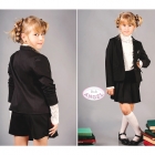 Шкільні спідниця-шорти для дівчинки, чорна (794), Baby Angel