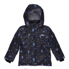Детская зимняя куртка для мальчика, короны черная (Z506-203), Libellule (Baby Line)
