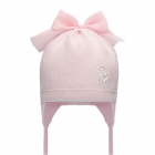 Детская демисезонная шапка для девочки, розовая (BX305), Barbaras