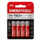Батарейки солевые Energycell HI-TECH 1.5V R6 AA (EN15HT-B4) 4 шт. в блистере