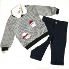 Детский комплект для мальчика (свитшот+рубашка+брюки),  (1015), Bebus