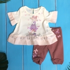 Детский комплект для девочек, футболка + штанишки (ФБ654+ШР552), Бемби