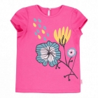 Детская футболка для девочек Magic flower, малиновая (ФБ701), Бемби
