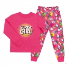 Пижама для девочки Super girl (ПЖ39), Бемби