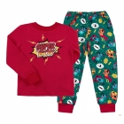 Детская пижама для мальчика Super Boy, красный+разноцветный (ПЖ39), Бемби