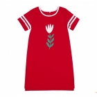 Платье для девочки, красное (ПЛ312), Бемби