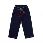 Детские брюки для девочки, темно-синие (ШР626), Бемби