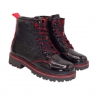 Демисезонные ботинки для девочки, черные (00406/330ут, 08406/330ут), Bistfor