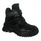 Демісезонні черевики для хлопчика, чорні (08304/846 / 821ут), Bistfor