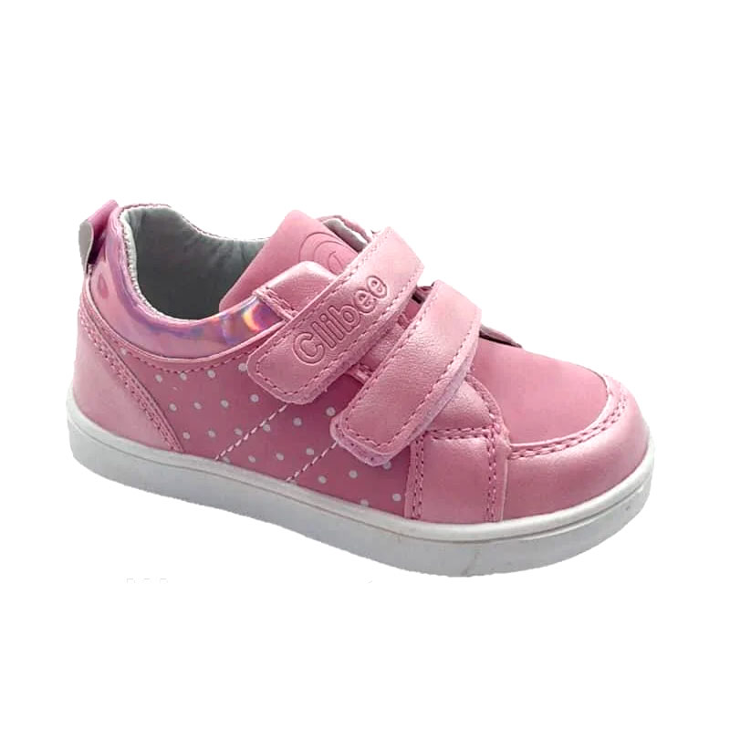 Детские кроссовки для девочки, розовые (P-525), Clibee