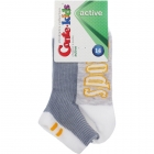 Детские хлопчатобумажные носки Active, серые (13С-34СП), Conte Kids