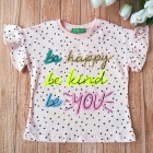 Детская футболка для девочки, светло-розовая (3001-012), Cichlid